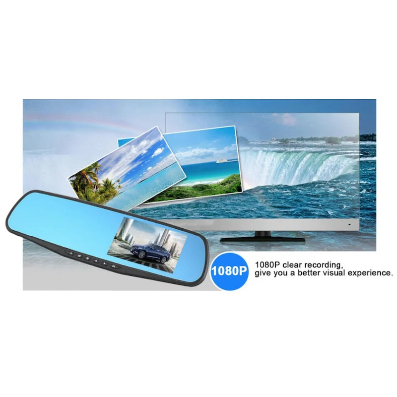 Oglinda retrovizoare cu camera integrata Full HD 1080P 4.3″ TFT si  camera pentru marsarier