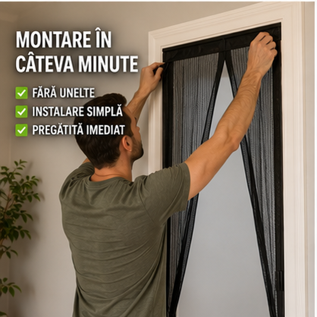 Perdea Magnetica Anti Insecte pentru Usa