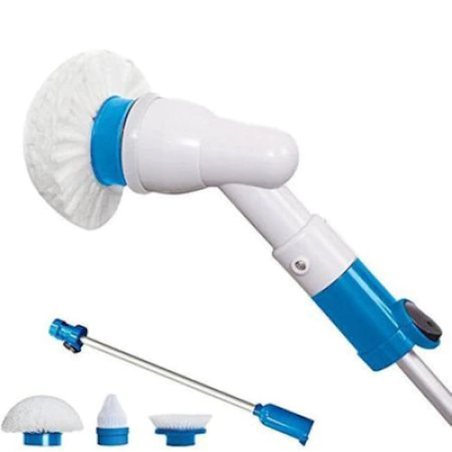 Mop Rotativ, Hurricane Spin Scrubber, 3 Capete Rotative, Alb