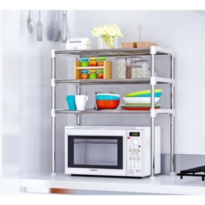 Etajera multifunctionala pentru bucatarie sau baie cu 3 rafturi