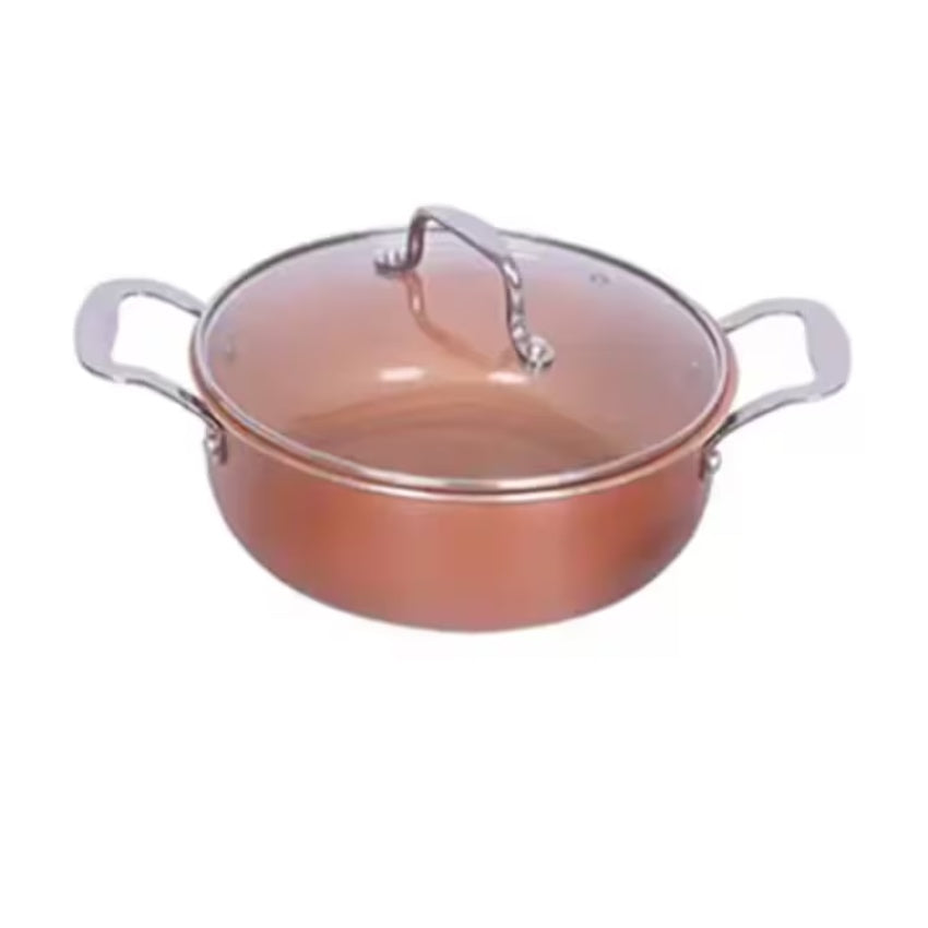 Set cratite antiaderente cu capac Migas, 8 piese