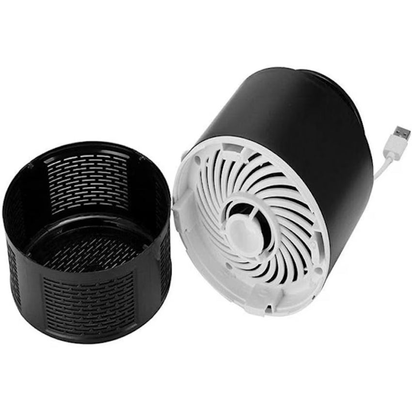 Dispozitiv UV impotriva insectelor, rezervor detasabil, USB, 19x11 cm, negru