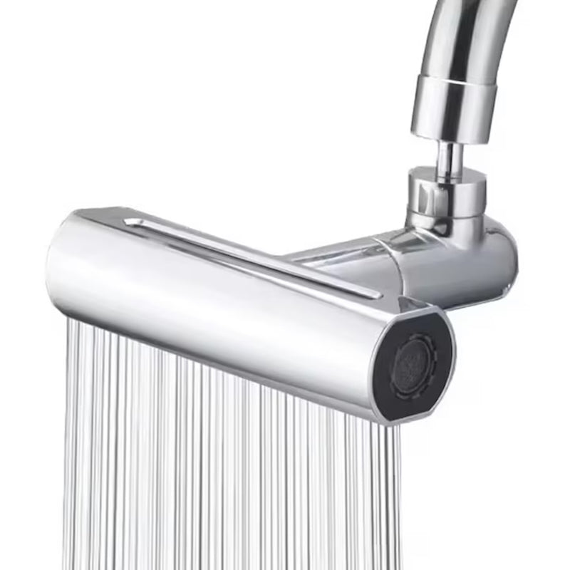 Duza pentru robinet chiuveta de dispersie a apei, rotire 360 grade, filet exterior M22, 13x12.5cm, crom, Argintiu