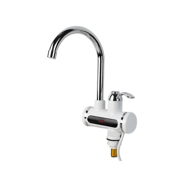 Robinet electric pentru apa calda instant, afisaj LCD, 360 grade, temperatura reglabila, putere 3000W