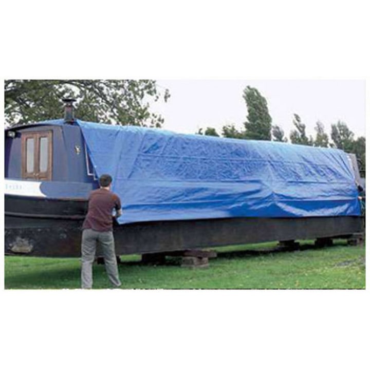 Prelata albastra, 4x3 m, cu inele
