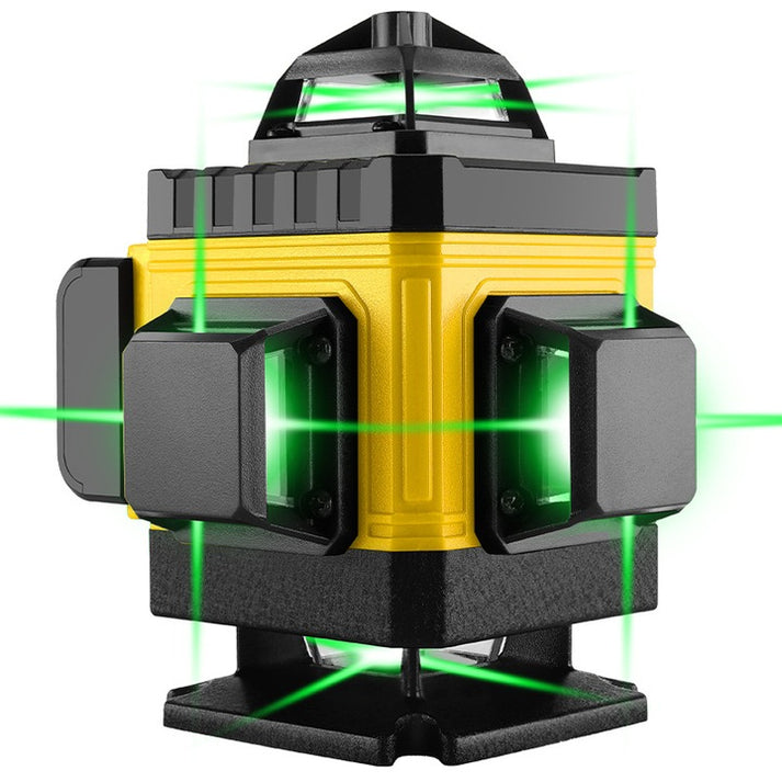 Nivela Laser 4D cu 16 linii verzi, autonivelare, telecomanda si trepied 150 cm