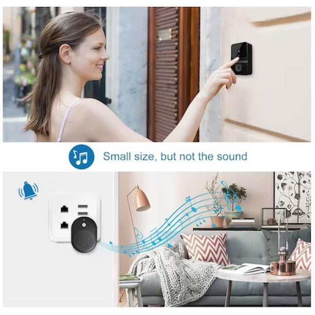 Sonerie cu camera, 2.4 GHz, Wi-Fi si viziune nocturna