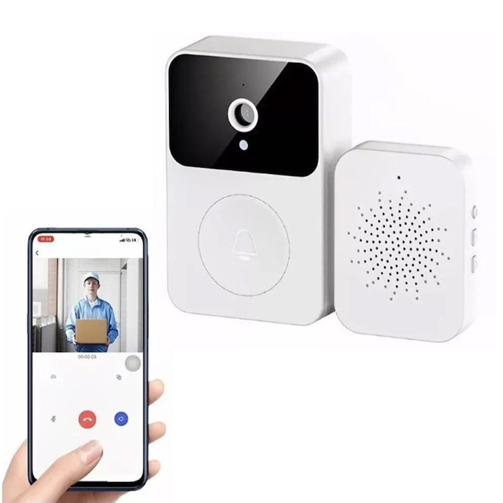 Sonerie video Wireless, control la distanta din aplicatie, microfon bidirectional, vedere nocturna