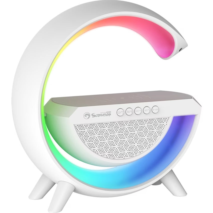 Boxa cu bluetooth, lampa RGB si incarcator de telefon wireless