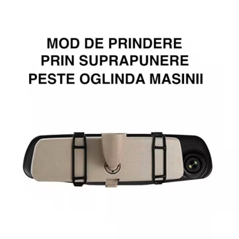 Camera Video Auto Dubla Oglinda Retrovizoare Reflection Vision, cu Doua Camere Full HD Fata/Spate