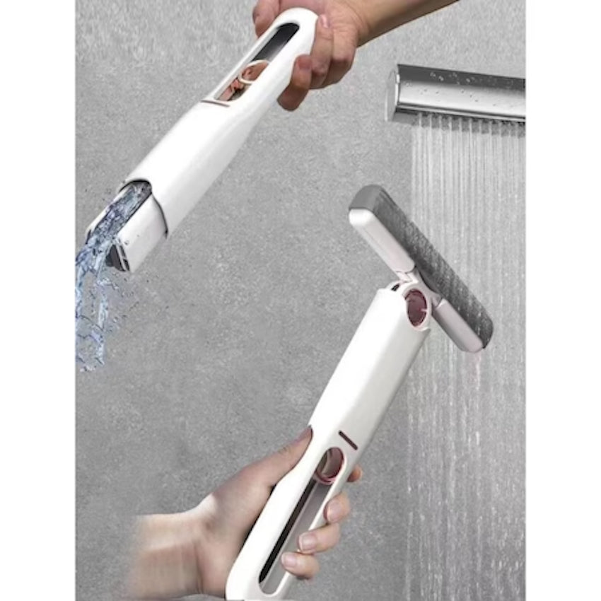 Mini mop pentru geamuri si suprafete, sistem autostoarcere