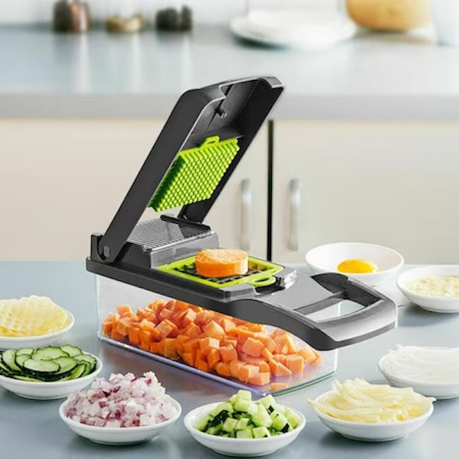 Set razatoare Multifunctionala, lame inox, 14 piese, Veggie Slicer