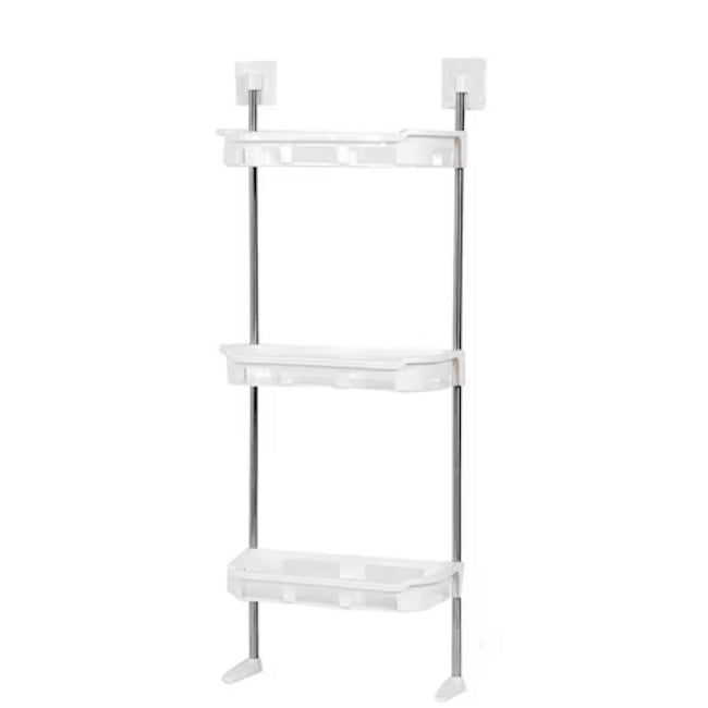 Raft pentru baie, 2 niveluri, inaltime reglabila, montare spate WC