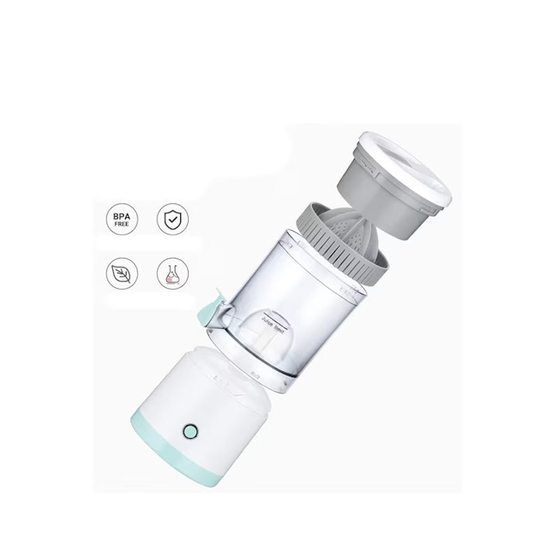 Storcator electric pentru citrice si alte fructe, portabil, design compact, 1.5L, 7.4V, 1600mah