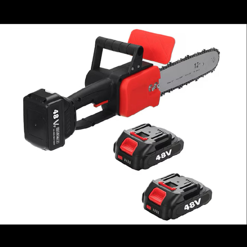 Drujba Electrica 1200W, 2 Acumulatori 48v, Motofierastrau 4200 rpm, lama 30 cm