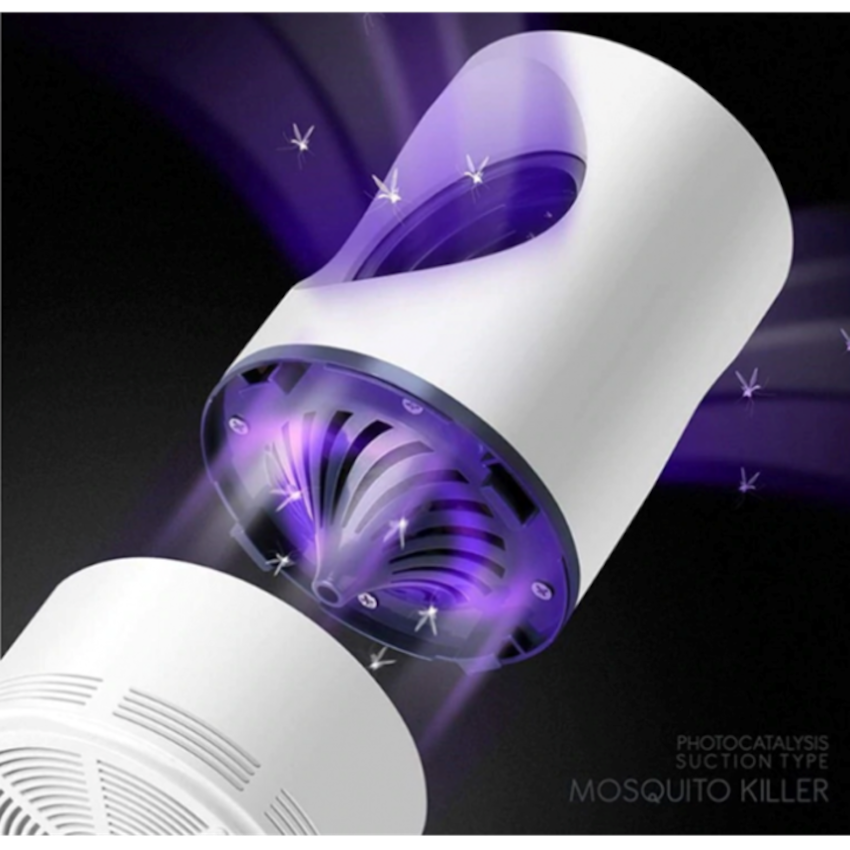 Lampa anti insecte si anti tantari, pentru interior, ventilator cu aspiratie si lumina UV