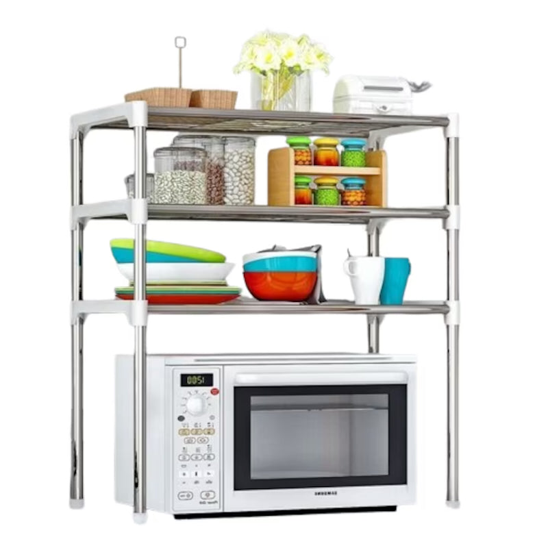 Etajera multifunctionala pentru bucatarie sau baie cu 3 rafturi