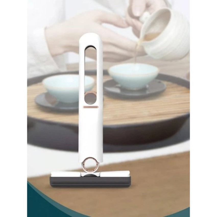 Mini mop pentru geamuri si suprafete, sistem autostoarcere