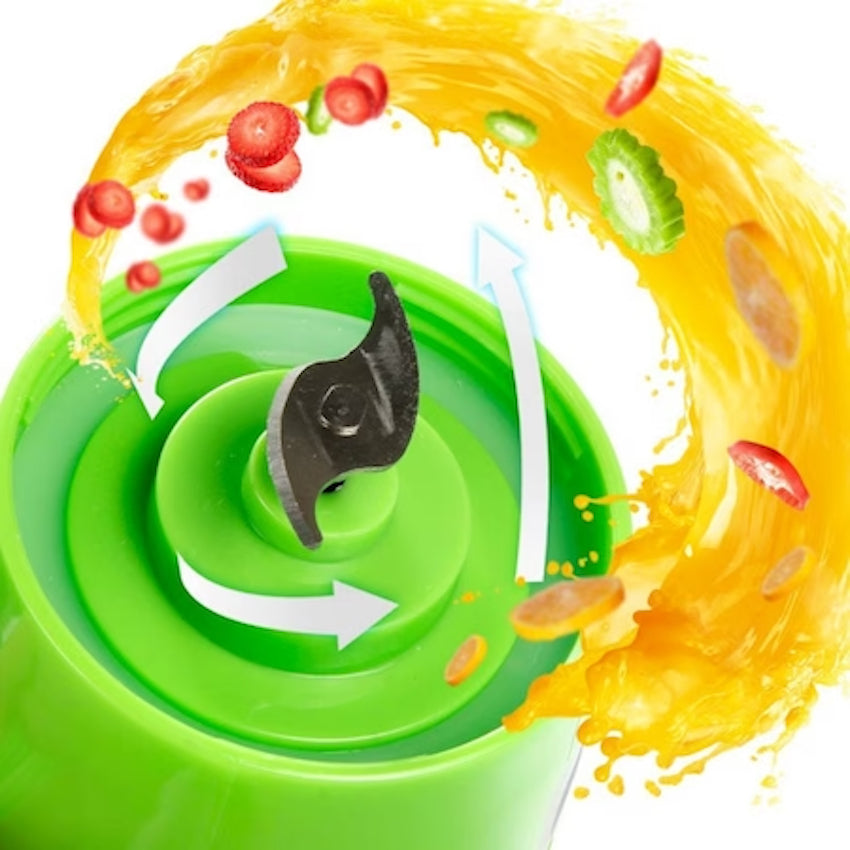 Blender Twister portabil pe baterie reincarcabila, conectare prin USB, Capacitate 380ml