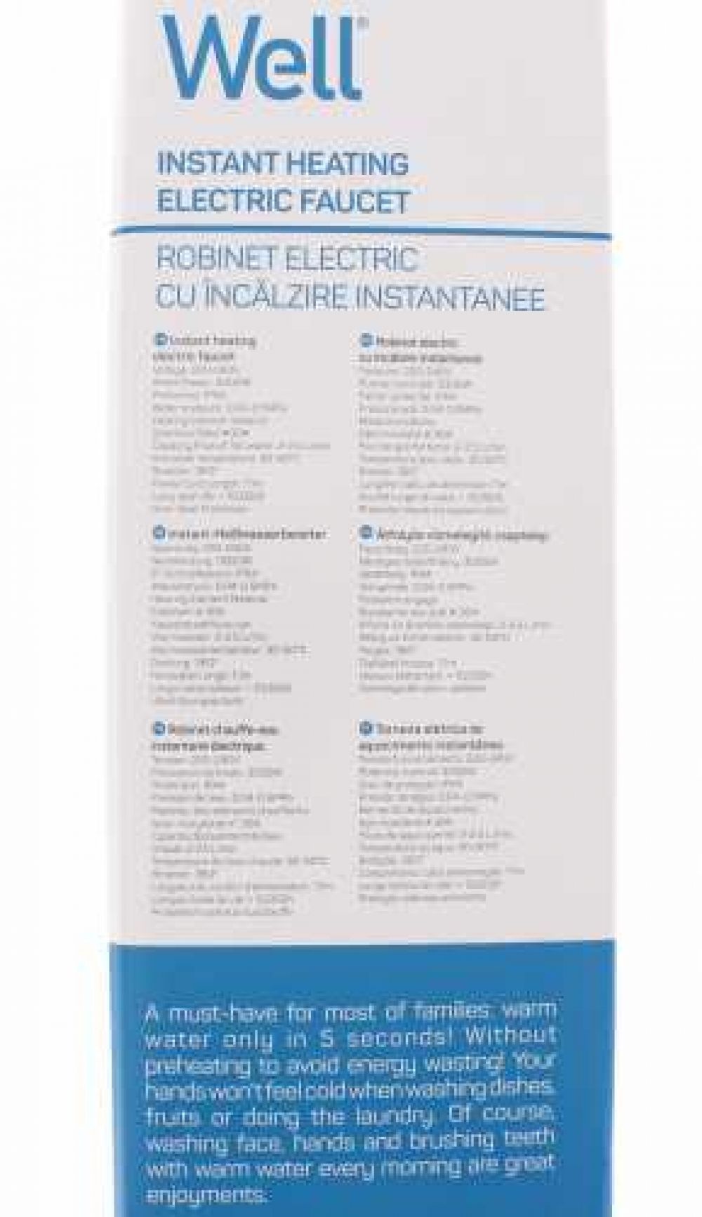 Robinet electric cu incalzire instantanee Splash Well