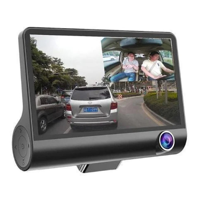 Camera auto tripla, Full-HD, 3 camere - Fata/Spate/Interior, ecran 4''