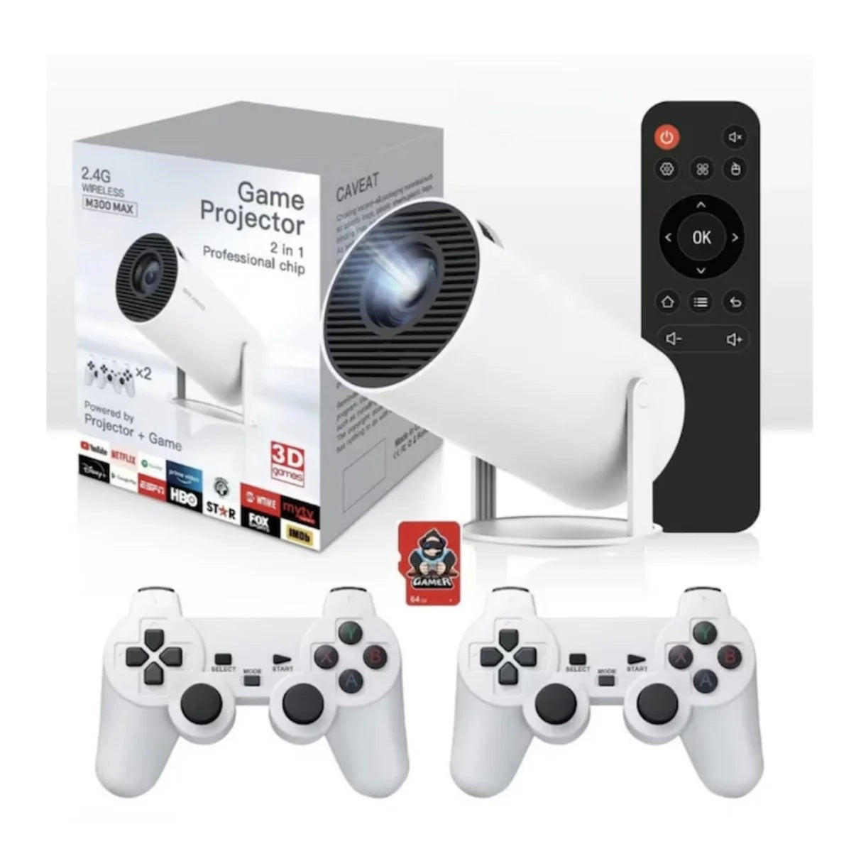Videoproiector portabil Smart 4K cu Android TV, Wi‑Fi 6 și Bluetooth 5.0 – cinema acasă, oriunde și rapid